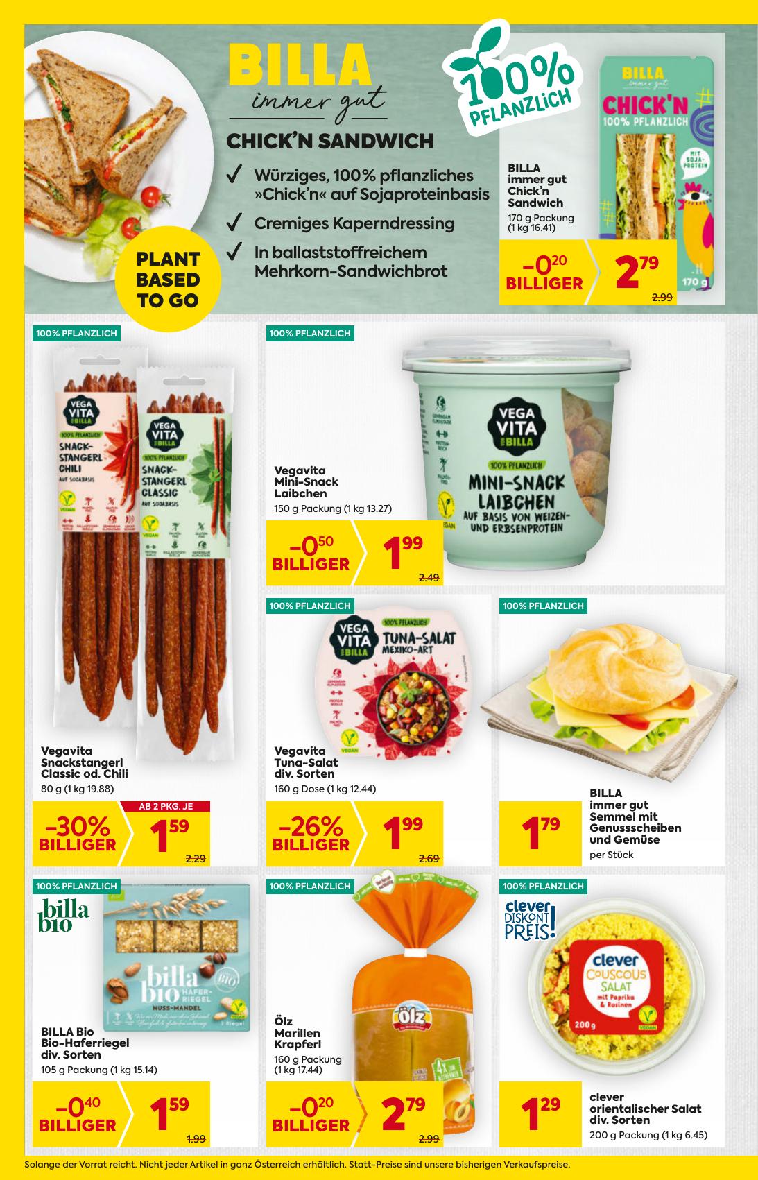 Billa flyer page