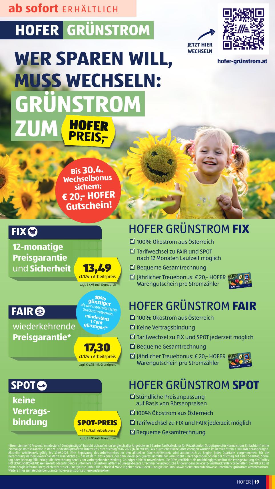Hofer flyer page