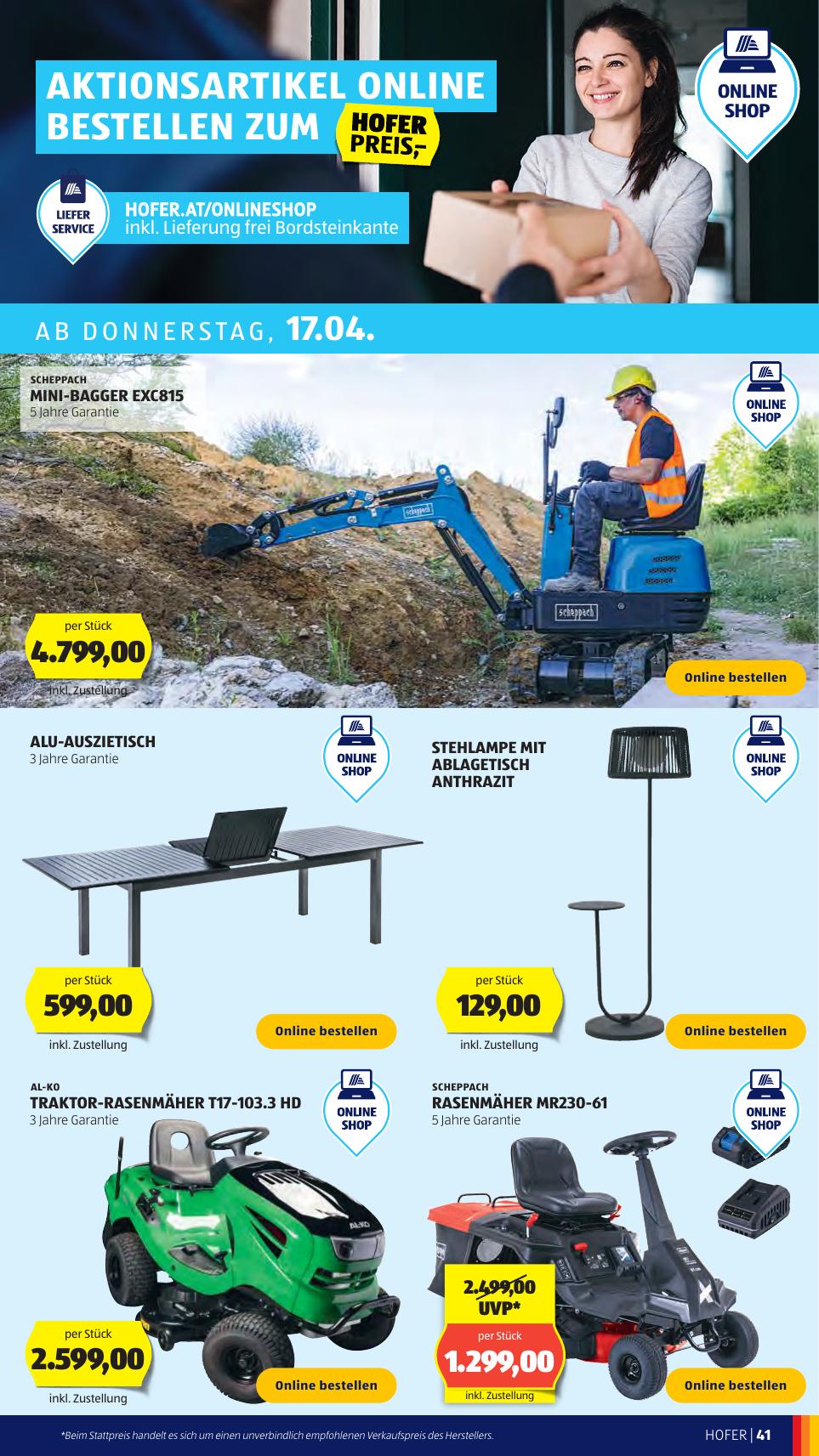 Hofer flyer page