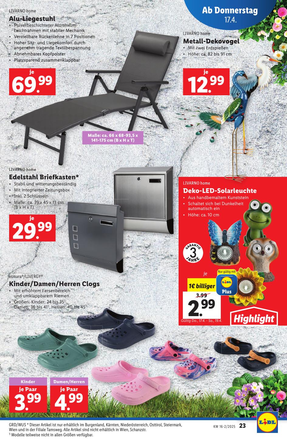 Lidl flyer page