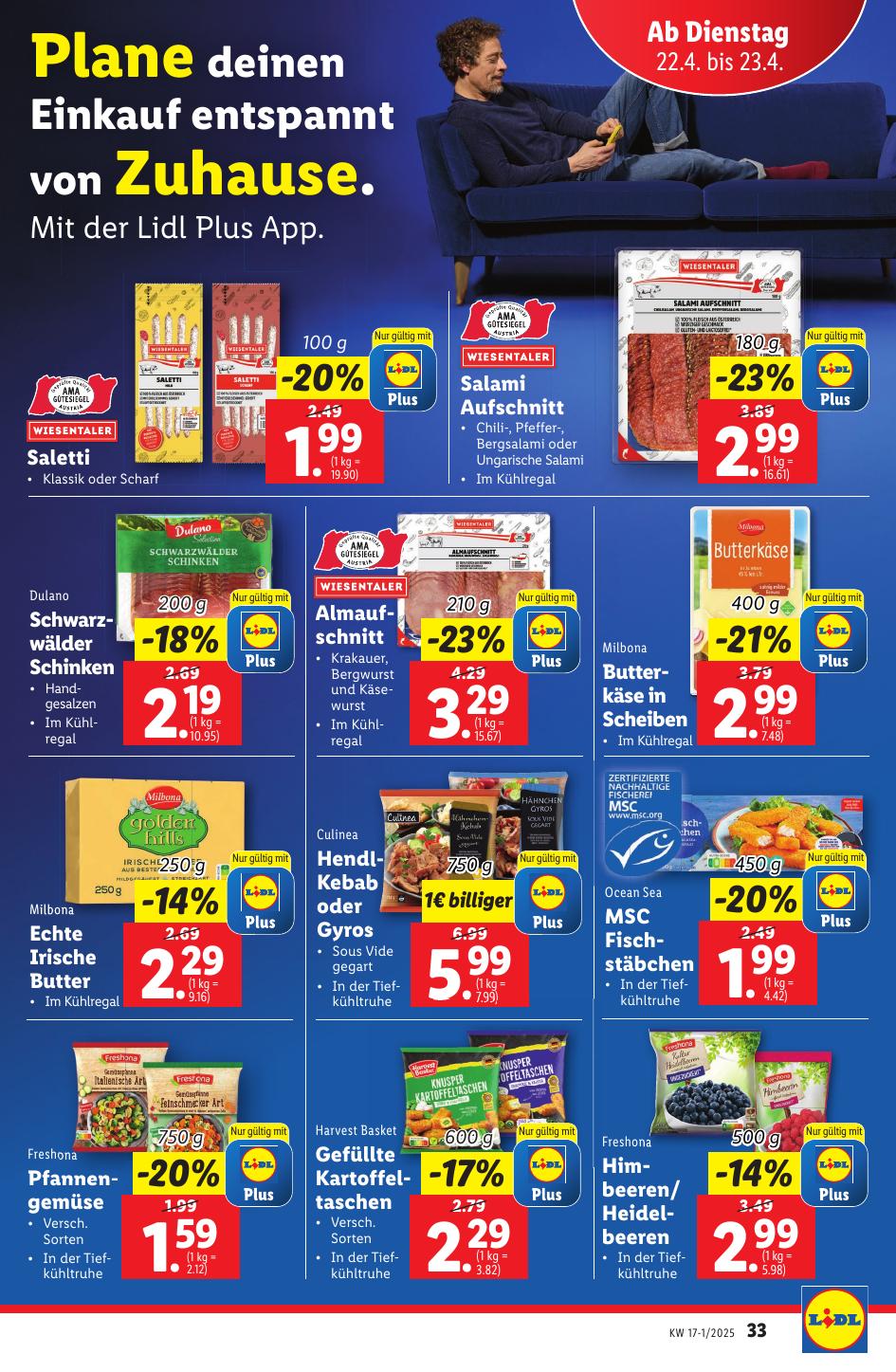 Lidl flyer page