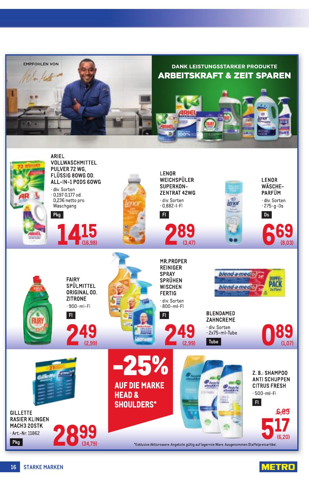 Metro Grosse Marken flyer page