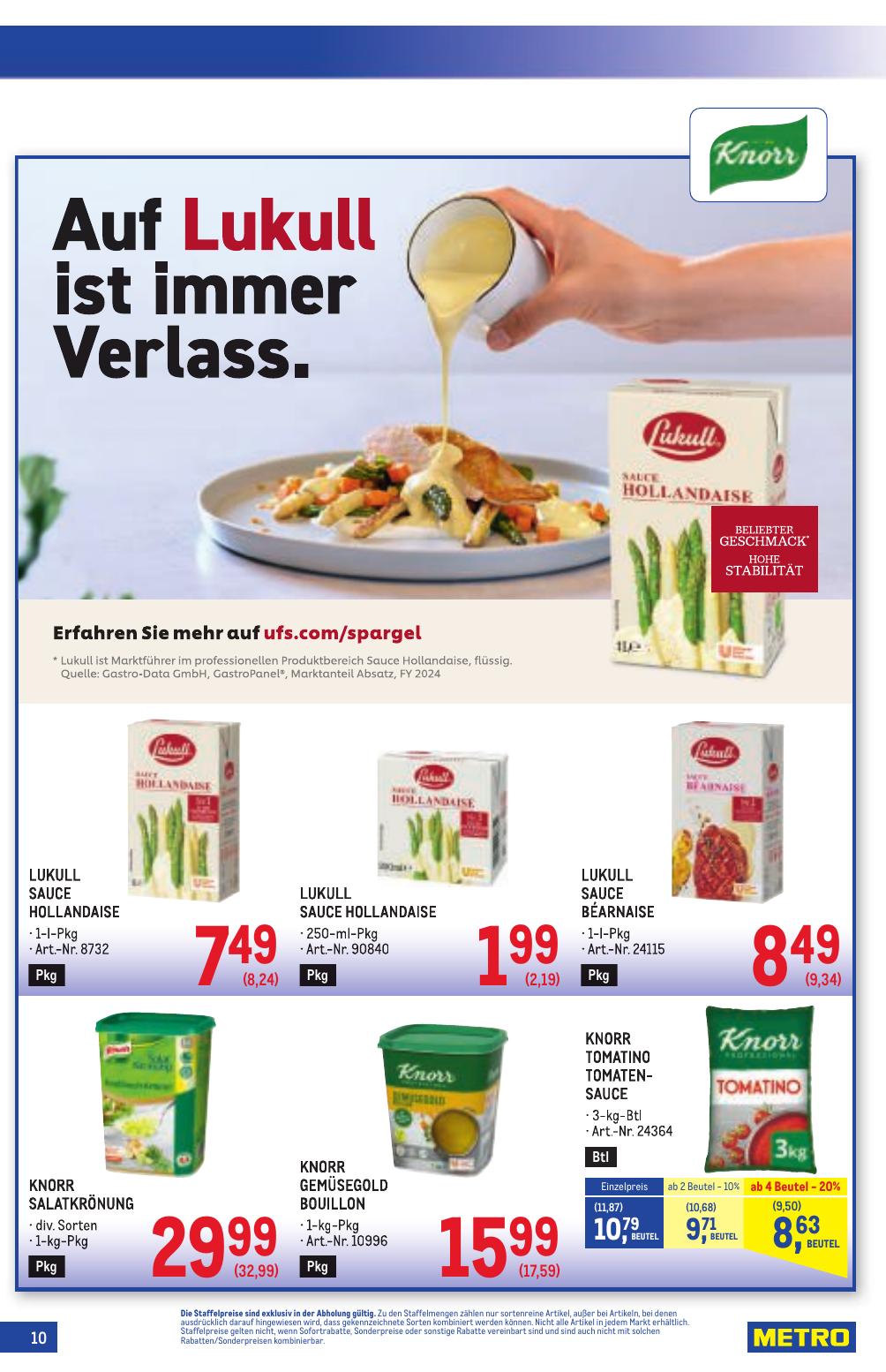 Metro Grosse Marken flyer page